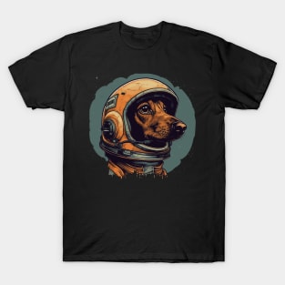 Dachshund Wiener Astronaut T-Shirt